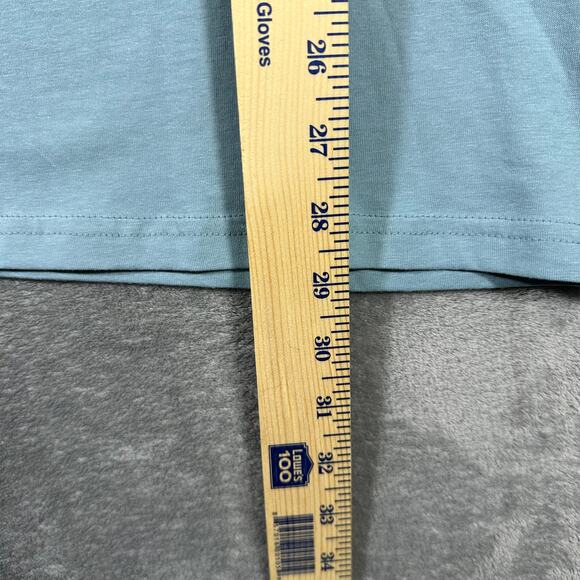 NWT Columbia Men's L Shirt Tribe Graphic Stone Blue Sportswear Cotton - Picture 6 of 7